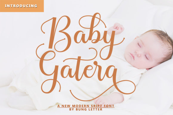 Baby Gatera: A Romantic Script Handwritten Font for Real Small Business Branding