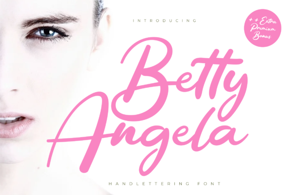Betty Angela Script Handwritten Font for Elegant Branding