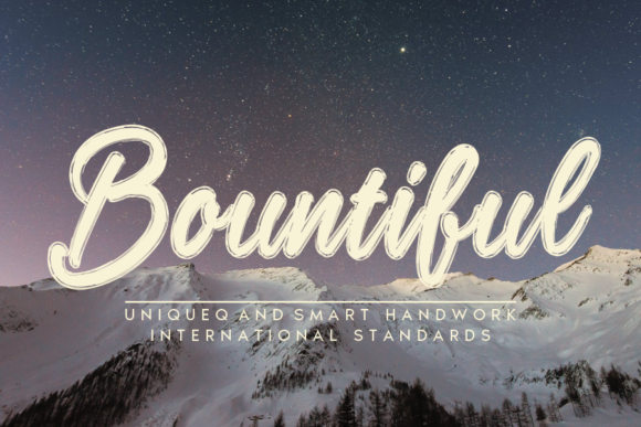 Bountiful Handwritten Font for Modern Web Design