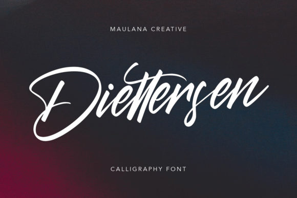 Diettersen: A Flowing Script Handwritten Font for Thoughtful Design