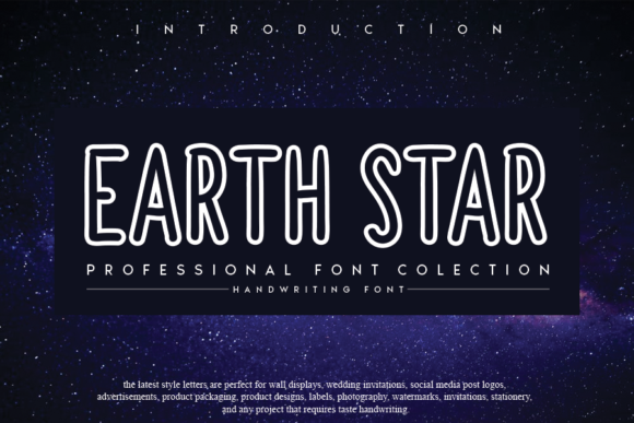 Earthstar: A Script Handwritten Font for Elegant Digital Branding