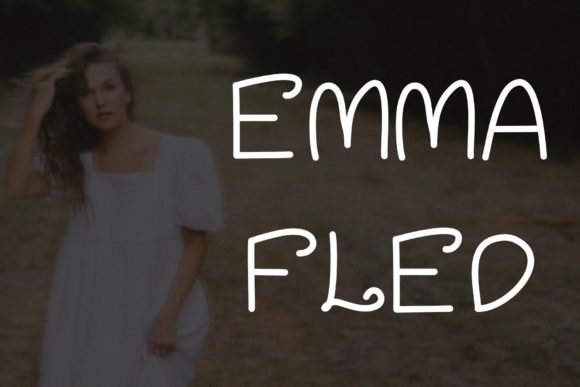 Emma Fled Script Handwritten Font for Small Business Branding