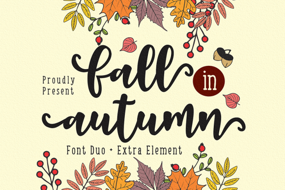 Fall in Autumn Script Handwritten Font for Elegant Campaigns