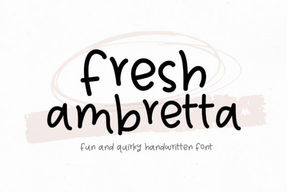Fresh Ambretta Script Handwritten Font for Crafters
