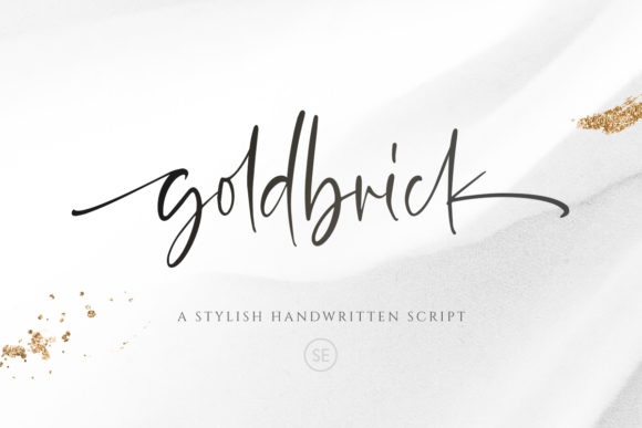 Goldbrick Script Handwritten Font for Elegant Craft Projects