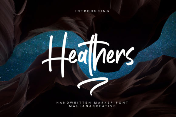 Heathers Script Handwritten Font for Crafters & Sellers