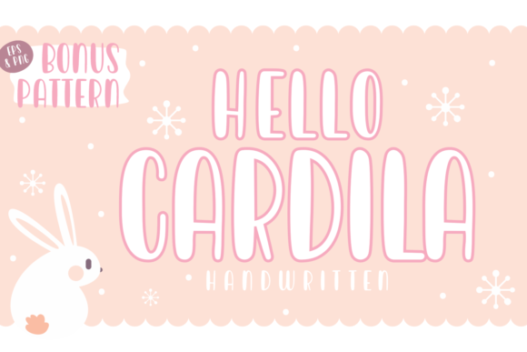 Hello Cardila Script Handwritten Font for Playful Designs