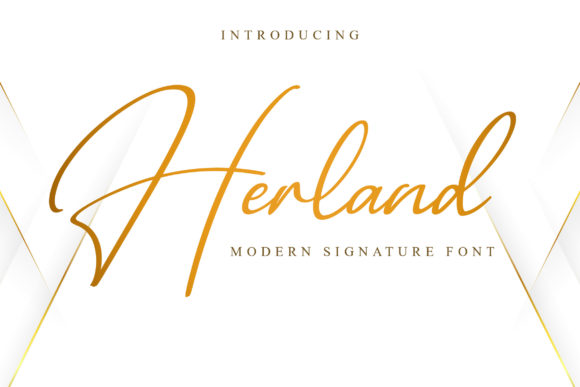 Herland: A Script Handwritten Font for Elegant Digital Branding
