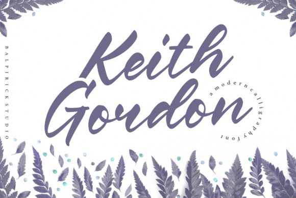 Keith Gordon Script Handwritten Font for Elegant Branding