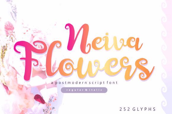 Neiva Flowers Script Handwritten Font for Elegant Branding