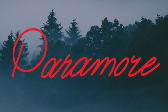 Paramore Handwritten Font for Makers