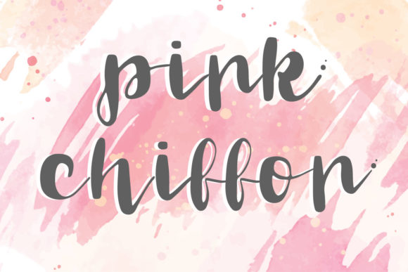 Pink Chiffon: The Elegant Script Handwritten Font You’ll Love