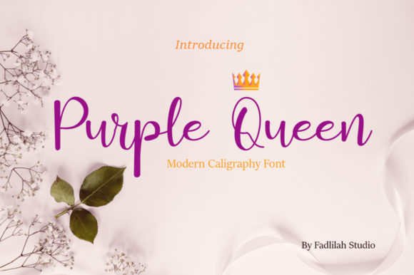 Purple Queen Handwritten Font for Crafters & Sellers