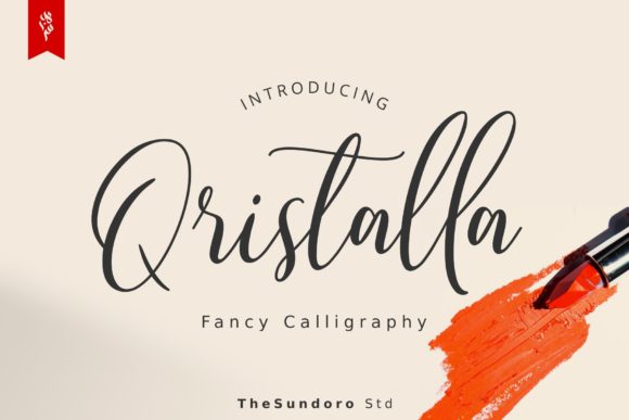 Qristalla: A Script Handwritten Font for Elegant Digital Branding