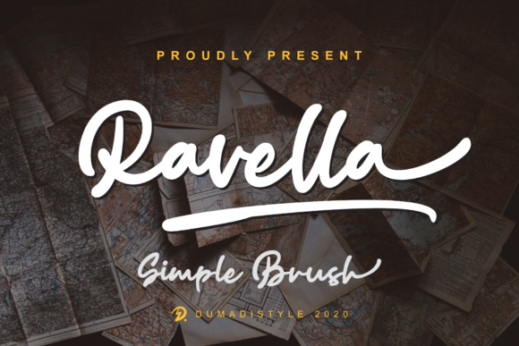 Ravella: A Flowing Handwritten Font for Elegant Digital Design