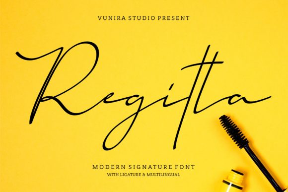 Regitta: A Delicate Script Handwritten Font for Elegant Web Design