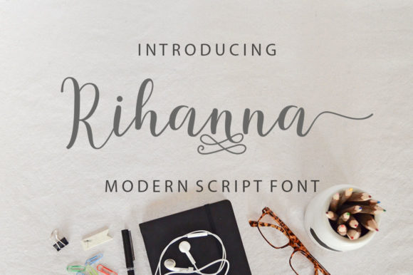 Rihanna Script Handwritten Font for Elegant Craft Projects