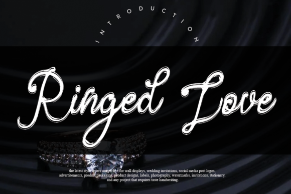 Ringed Love: A Script Handwritten Font for Editorial Elegance