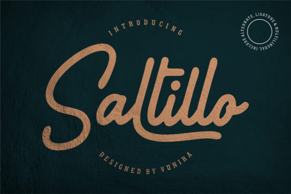 Saltillo Font: A Flowing Handwritten Typeface for Makers
