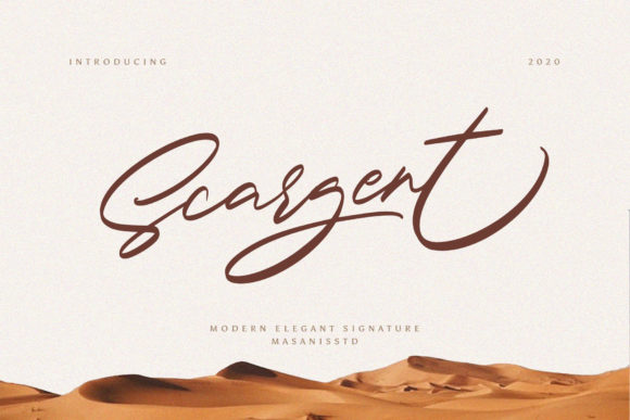 Scargent: A Script Handwritten Font for Timeless Editorial Charm