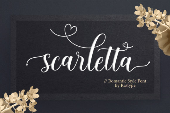 Scarletta: A Romantic Script Handwritten Font for Desi Branding