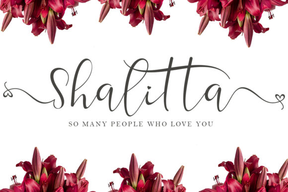 Shalitta Script Handwritten Font for Elegant Craft Projects