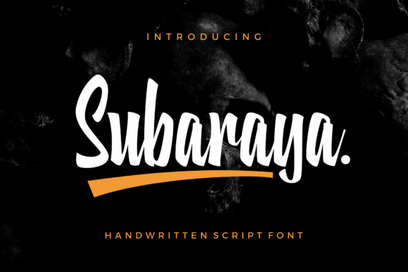 Subaraya: A Flowing Handwritten Font for Elegant Digital Branding