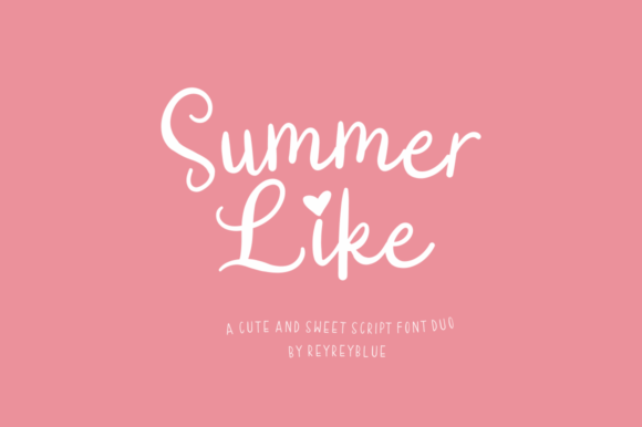 Summer Like Font: A Flowing Handwritten Typeface for Makers
