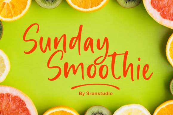 Sunday Smoothie Font for Handmade Creatives
