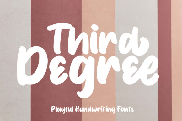 Third Degree: A Script Handwritten Font for Timeless Editorial Charm