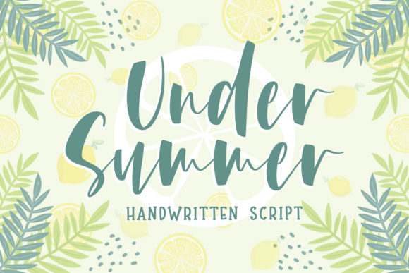 Under Summer Font for Handmade Labels and Packaging