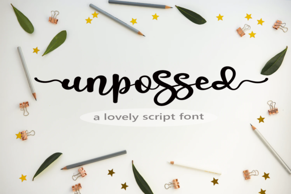 Unpossed: A Flowing Handwritten Font for Elegant Digital Design