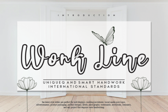 Work Line Script Handwritten Font for Modern Web Design